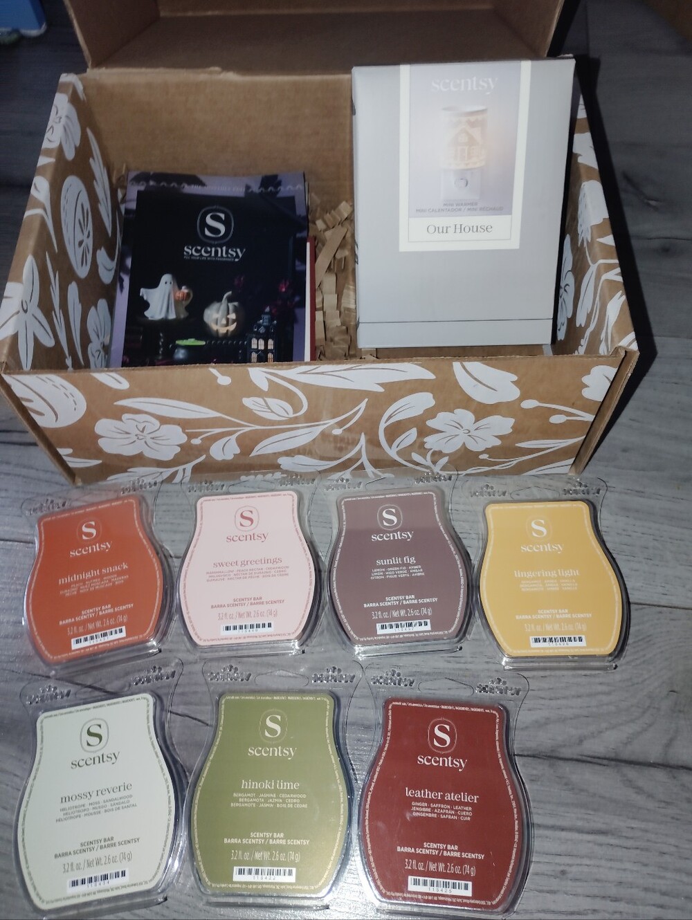 Home Sweet Home Whiff Box Exclusive Mini Warmer & Seven New Wax Bars 🆕 Scentsy
